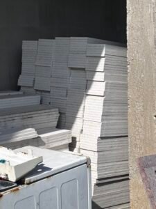 Płyty Fermacell 13 mm – paski 125 × 14 cm – około 770 szt